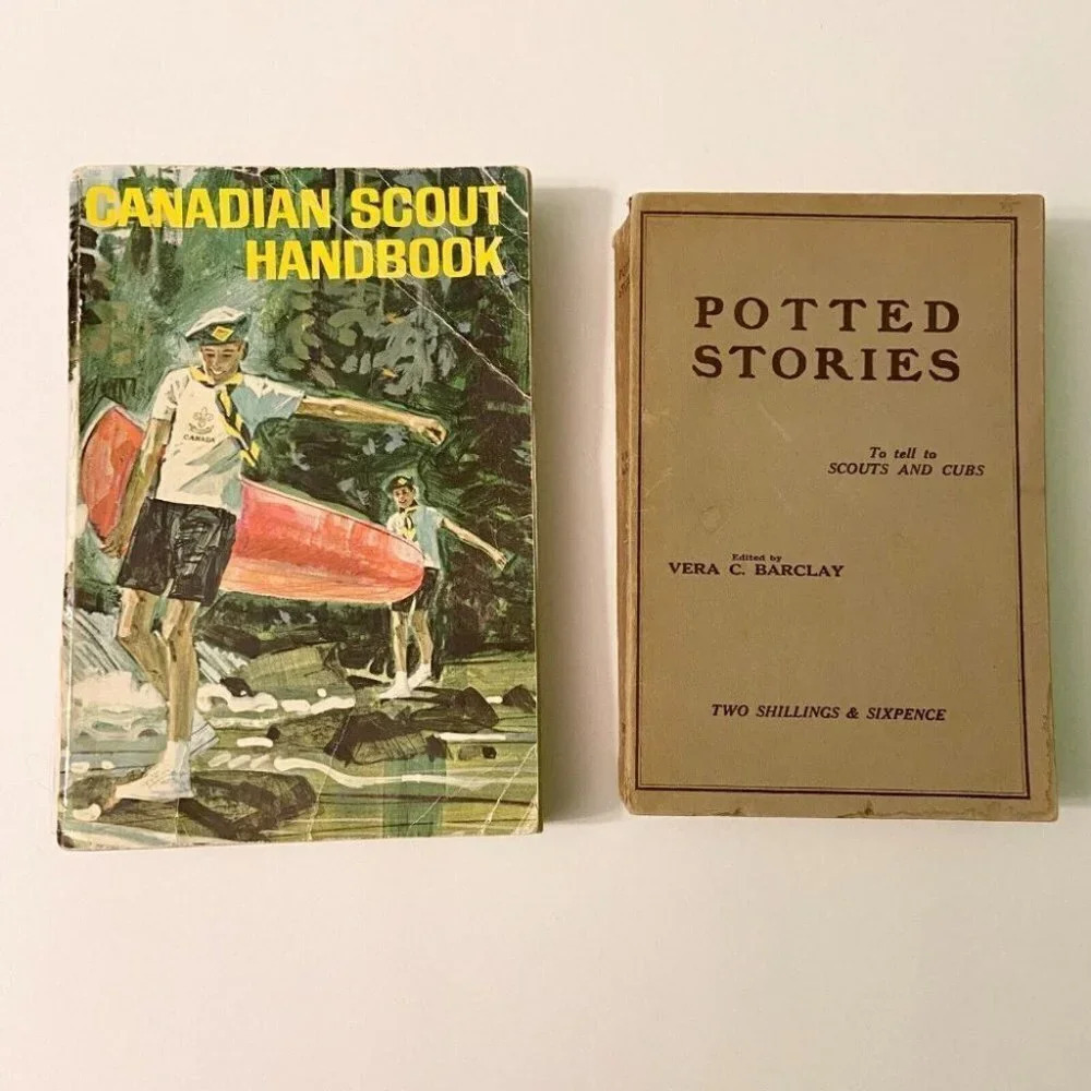 Vintage Canadian Scout Handbook and Potted  Stories by Vera Barclay Books